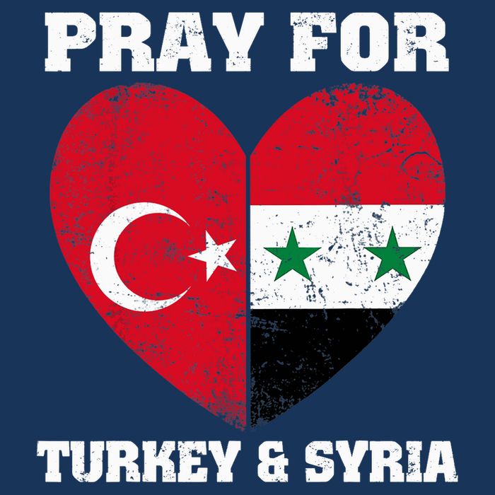 Pray For Turkey & Syria Flag Heart Turkey Syria Earthquake 16 in Basic Backpack