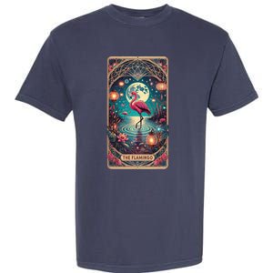 Pink Flamingo Tarot Card Flamingo For Man Woman Garment-Dyed Heavyweight T-Shirt