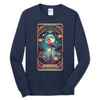 Pink Flamingo Tarot Card Flamingo For Man Woman Tall Long Sleeve T-Shirt