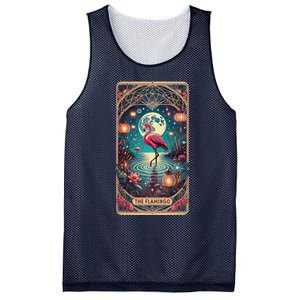 Pink Flamingo Tarot Card Flamingo For Man Woman Mesh Reversible Basketball Jersey Tank