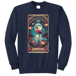 Pink Flamingo Tarot Card Flamingo For Man Woman Tall Sweatshirt