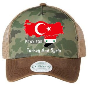 Pray For Turkey And Syria Flag Turkish Syrian Legacy Tie Dye Trucker Hat