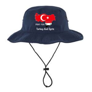 Pray For Turkey And Syria Flag Turkish Syrian Legacy Cool Fit Booney Bucket Hat