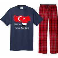 Pray For Turkey And Syria Flag Turkish Syrian Pajama Set