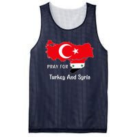 Pray For Turkey And Syria Flag Turkish Syrian Mesh Reversible Basketball Jersey Tank