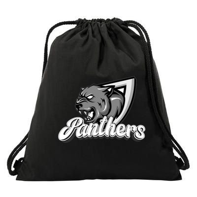 Panthers Fan Team Supporter Sports Animal Wildlife Lover Drawstring Bag