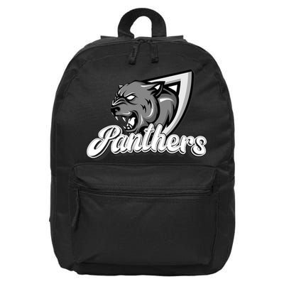 Panthers Fan Team Supporter Sports Animal Wildlife Lover 16 in Basic Backpack