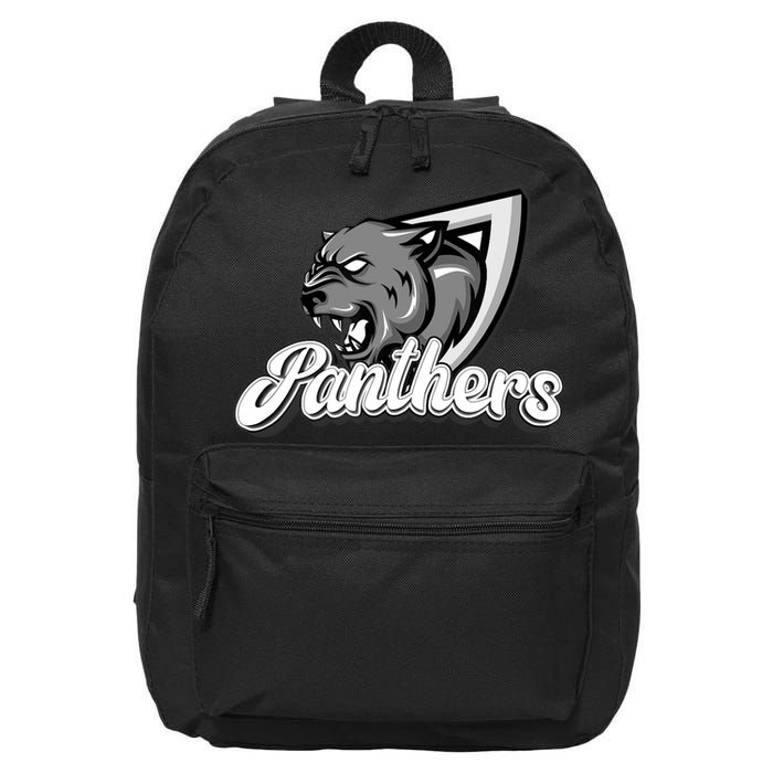 Panthers Fan Team Supporter Sports Animal Wildlife Lover 16 in Basic Backpack