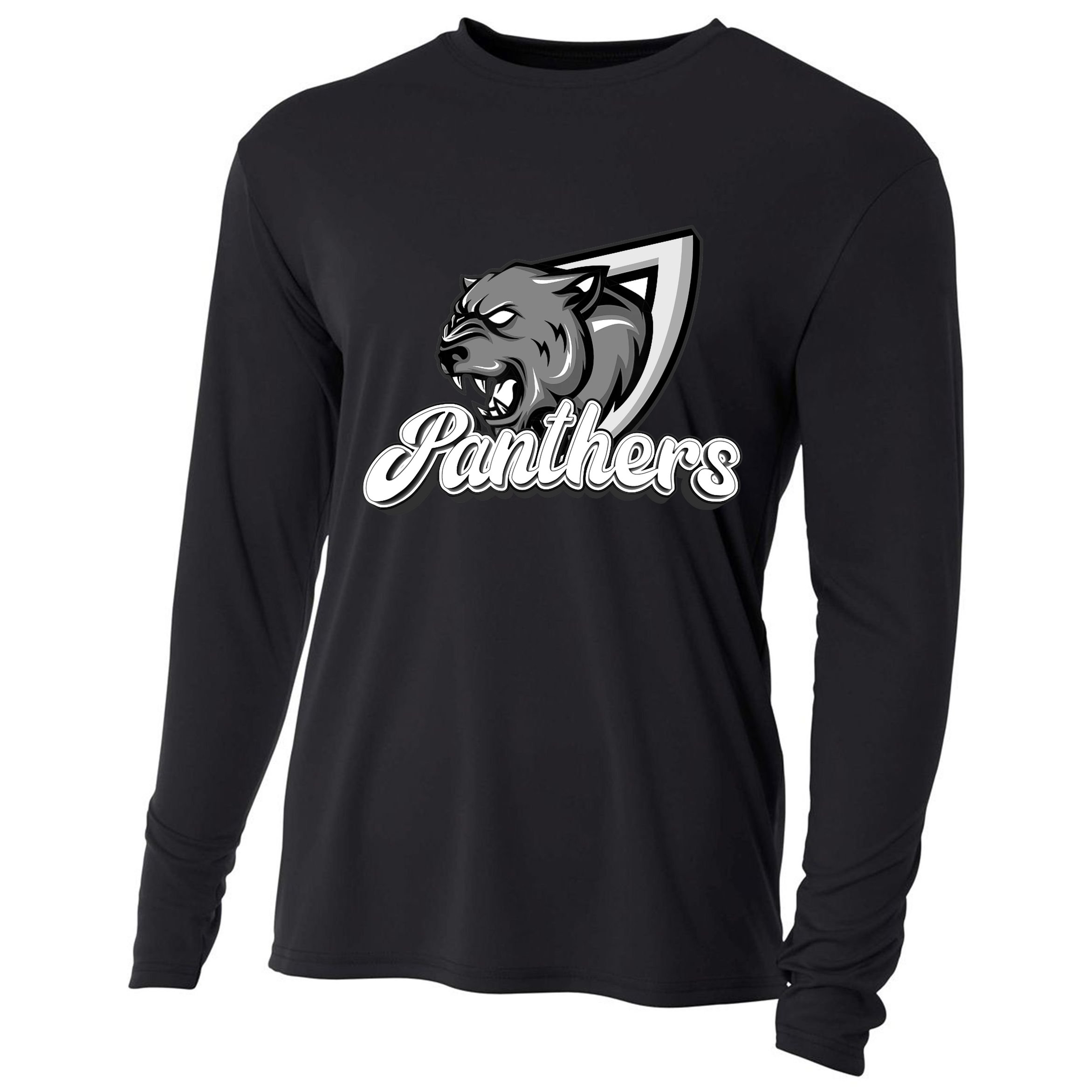 Panthers Fan Team Supporter Sports Animal Wildlife Lover Cooling Performance Long Sleeve Crew