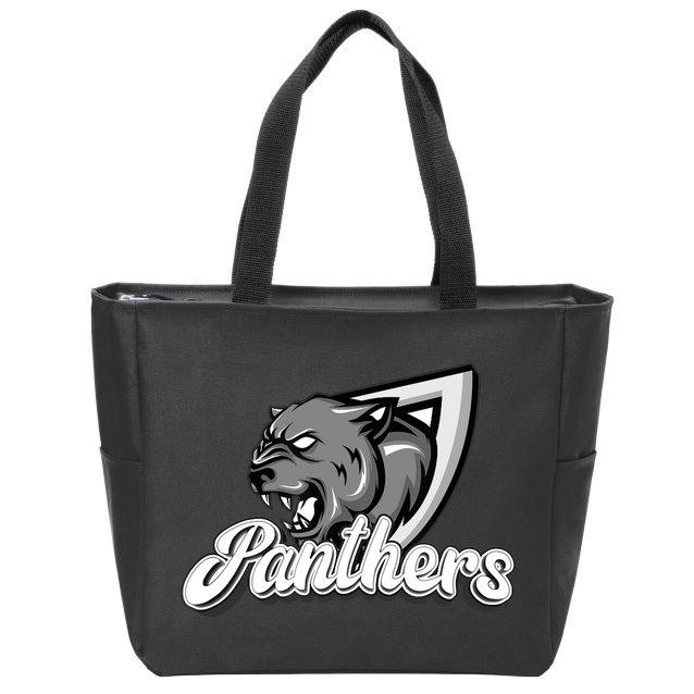 Panthers Fan Team Supporter Sports Animal Wildlife Lover Zip Tote Bag