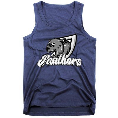 Panthers Fan Team Supporter Sports Animal Wildlife Lover Tank Top