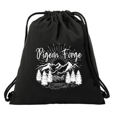 Pigeon Forge Tennessee Great Smoky Mountains National Park Drawstring Bag