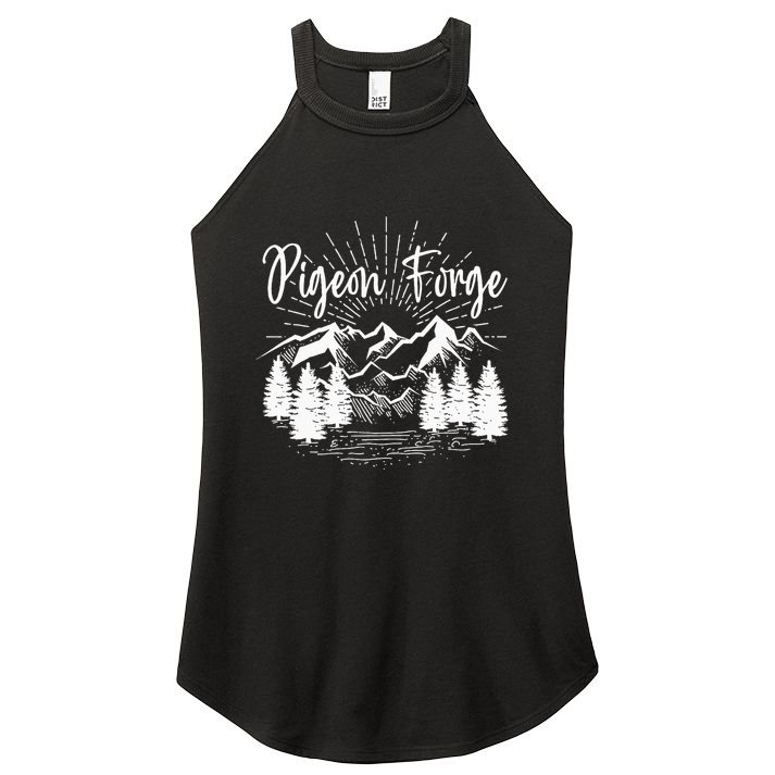 Pigeon Forge Tennessee Great Smoky Mountains National Park Women's Perfect Tri Rocker Tank