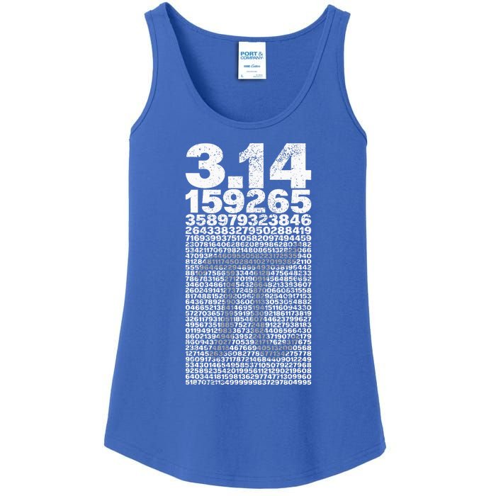 Pi for Teacher Vintage 3.14 Pi Digits Happy Pi Day Ladies Essential Tank