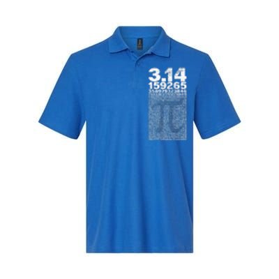 Pi for Teacher Vintage 3.14 Pi Digits Happy Pi Day Softstyle Adult Sport Polo