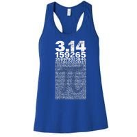 Pi for Teacher Vintage 3.14 Pi Digits Happy Pi Day Women's Racerback Tank