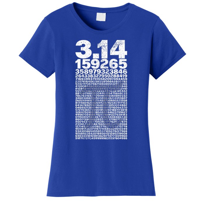 Pi for Teacher Vintage 3.14 Pi Digits Happy Pi Day Women's T-Shirt