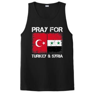 Pray For Turkey And Syria Earthquake In Turkey & Syria Flag PosiCharge Competitor Tank