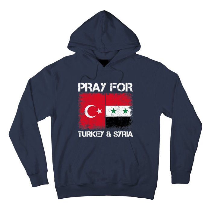 Pray For Turkey And Syria Earthquake In Turkey & Syria Flag Hoodie