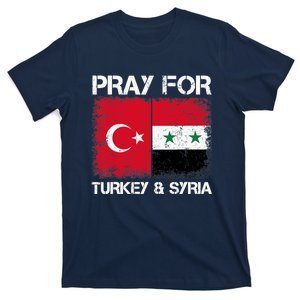 Pray For Turkey And Syria Earthquake In Turkey & Syria Flag T-Shirt