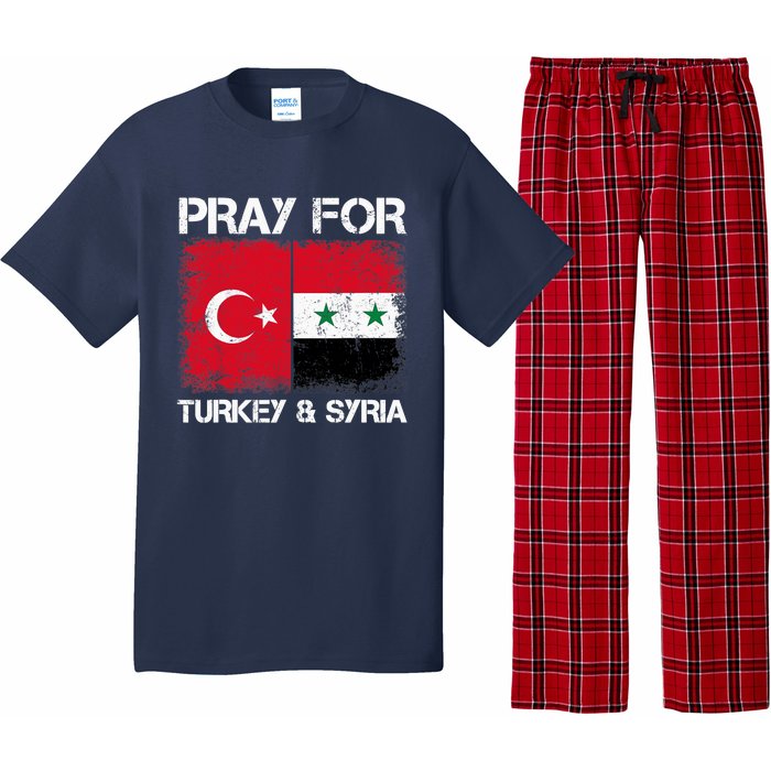 Pray For Turkey And Syria Earthquake In Turkey & Syria Flag Pajama Set