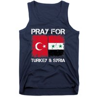 Pray For Turkey And Syria Earthquake In Turkey & Syria Flag Tank Top