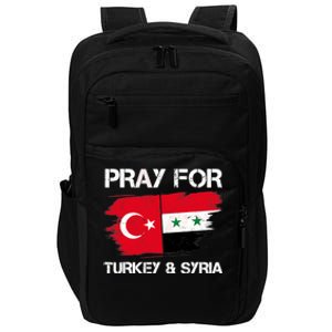 Pray For Turkey & Syria Flag Earthquake In Turkey Syria Impact Tech Backpack