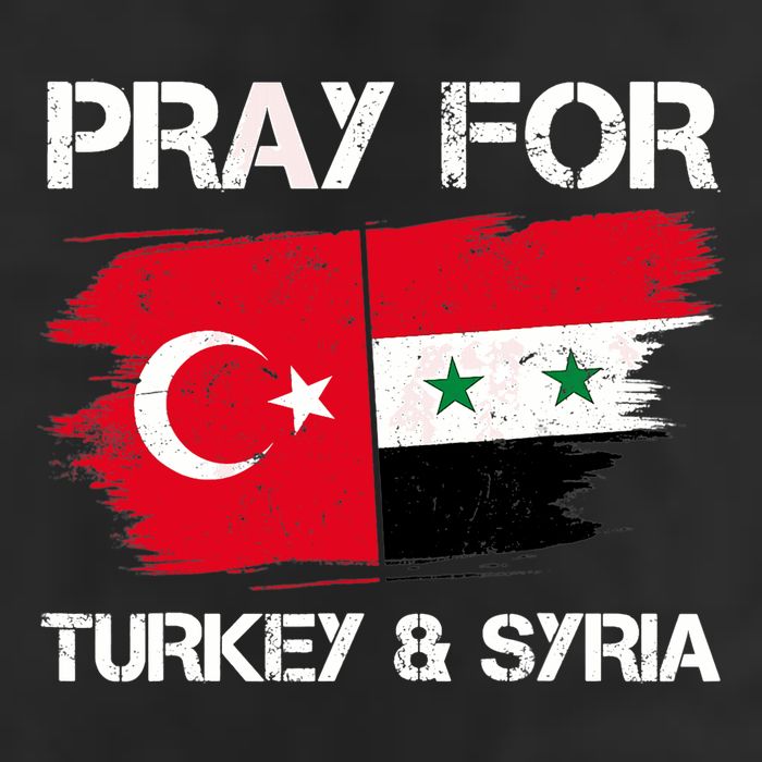 Pray For Turkey & Syria Flag Earthquake In Turkey Syria Adult Drive Performance Visor