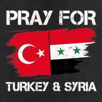 Pray For Turkey & Syria Flag Earthquake In Turkey Syria 11oz C Handle Ceramic Mug