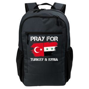 Pray For Turkey & Syria Flag Earthquake In Turkey Syria Daily Commute Backpack