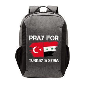 Pray For Turkey & Syria Flag Earthquake In Turkey Syria Vector Backpack