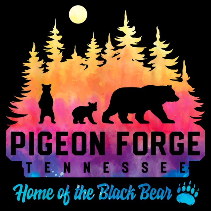 Pigeon Forge Tennessee Bear Great Smoky Mountains Tie Dye Bucket Hat