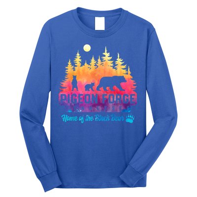 Pigeon Forge Tennessee Bear Great Smoky Mountains Tie Dye Long Sleeve Shirt