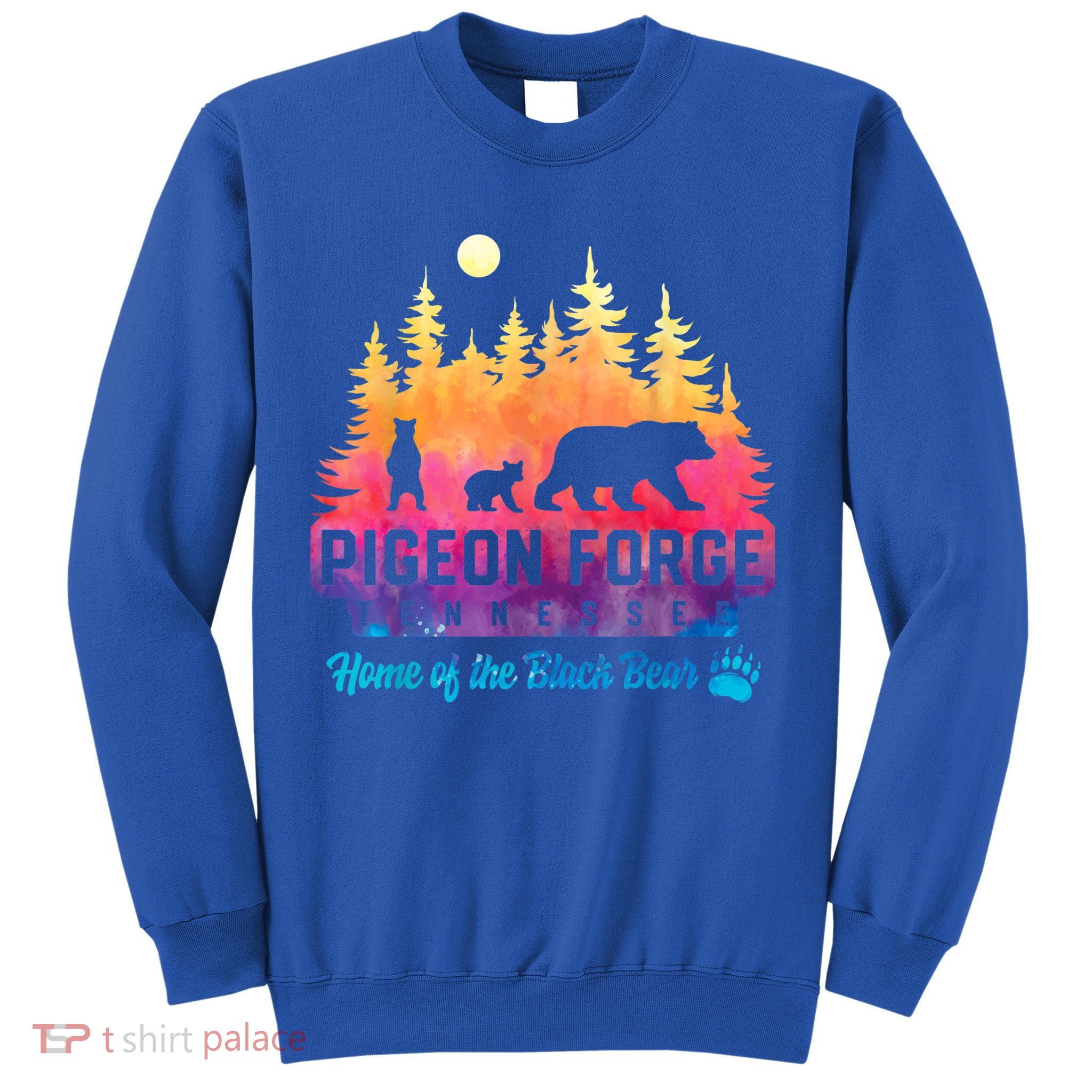 Pigeon Forge Tennessee Bear Great Smoky Mountains Tie Dye Sweatshirt