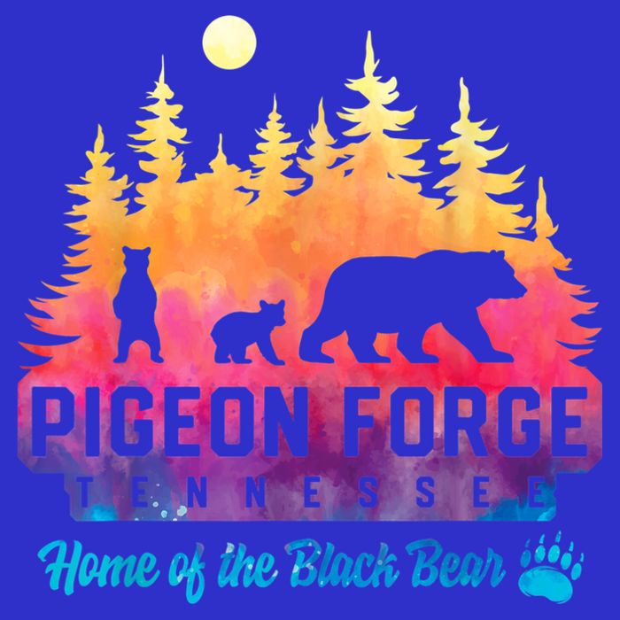 Pigeon Forge Tennessee Bear Great Smoky Mountains Tie Dye 16 in Basic Backpack