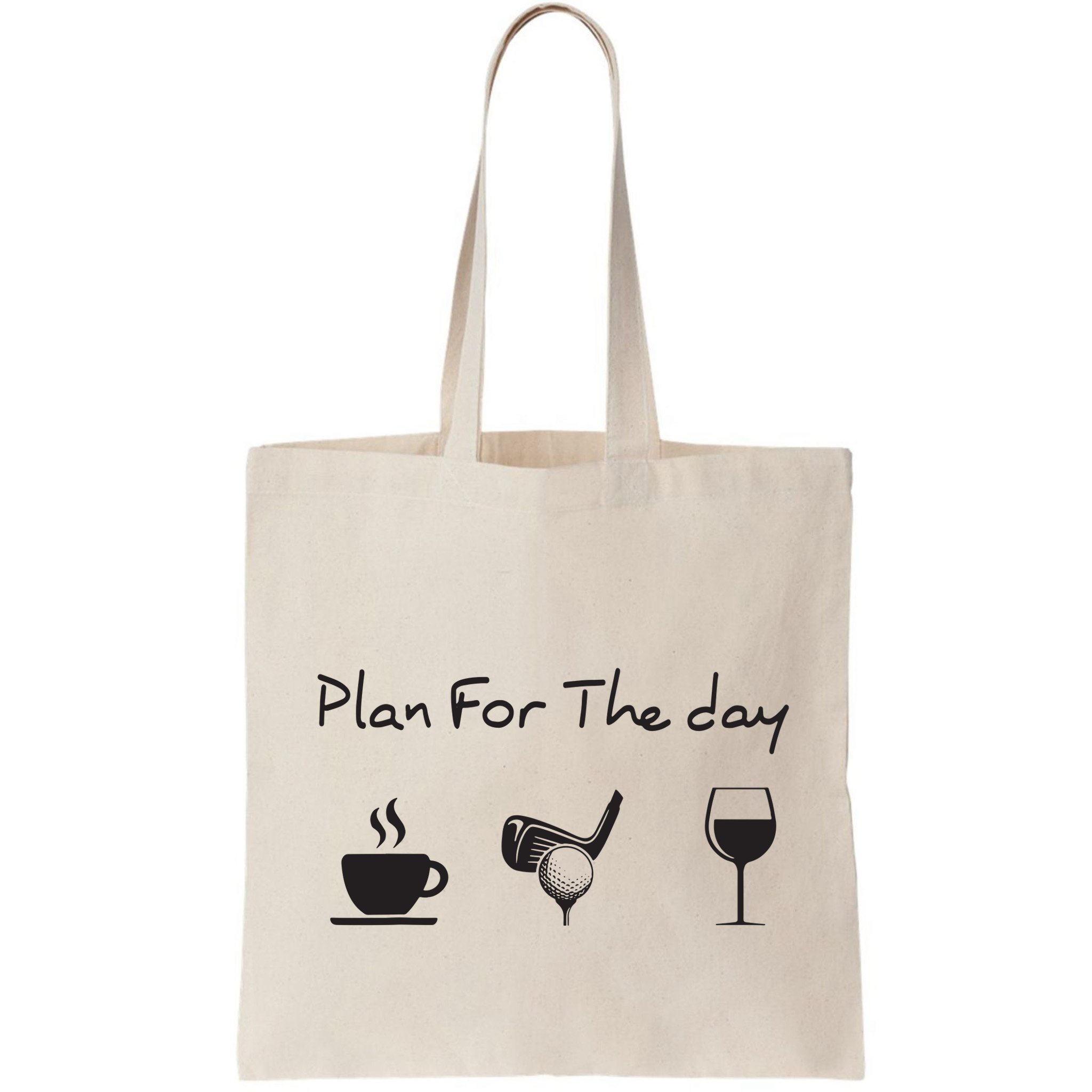 Plan For The Day Coffee Golf Wine Bag
