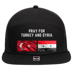 Pray For Turkey And Syria Earthquake In Turkey 7 Panel Mesh Trucker Snapback Hat