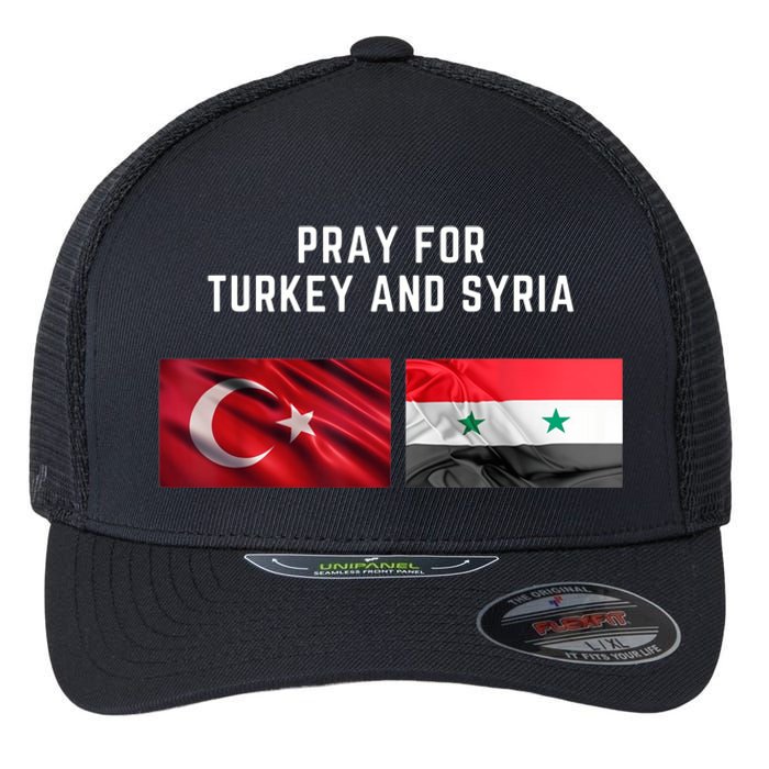 Pray For Turkey And Syria Earthquake In Turkey Flexfit Unipanel Trucker Cap