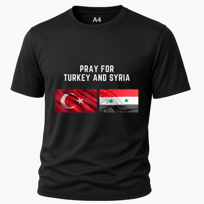 Pray For Turkey And Syria Earthquake In Turkey Cooling Performance Crew T-Shirt