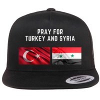 Pray For Turkey And Syria Earthquake In Turkey Flat Bill Trucker Hat