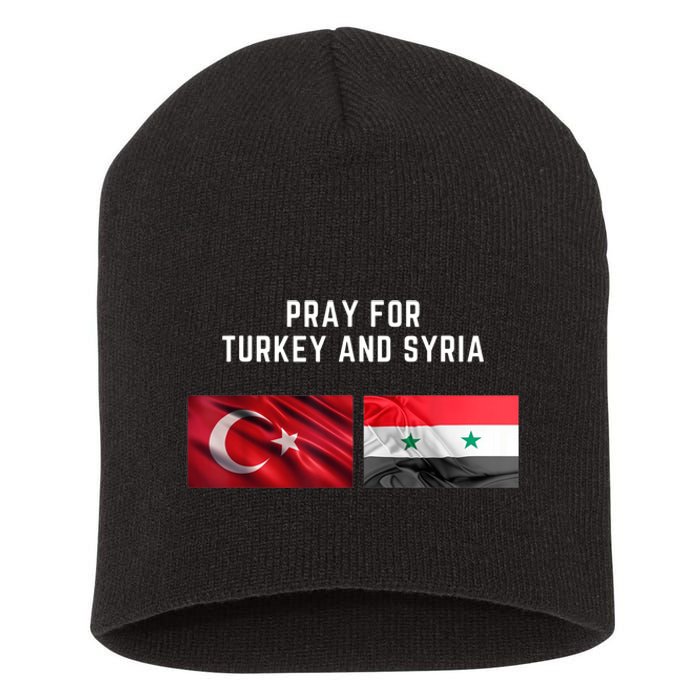 Pray For Turkey And Syria Earthquake In Turkey Short Acrylic Beanie