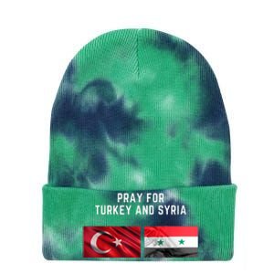 Pray For Turkey And Syria Earthquake In Turkey Tie Dye 12in Knit Beanie