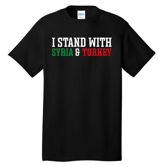 Pray For Turkey Syria Earthquake Praying Caring Tall T-Shirt