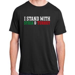 Pray For Turkey Syria Earthquake Praying Caring Adult ChromaSoft Performance T-Shirt