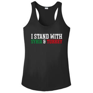 Pray For Turkey Syria Earthquake Praying Caring Ladies PosiCharge Competitor Racerback Tank