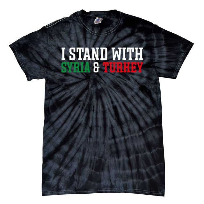 Pray For Turkey Syria Earthquake Praying Caring Tie-Dye T-Shirt