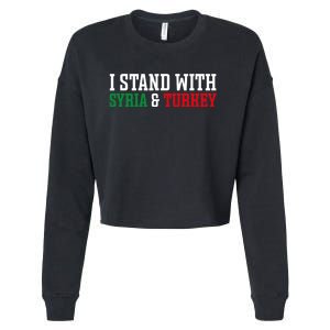 Pray For Turkey Syria Earthquake Praying Caring Cropped Pullover Crew