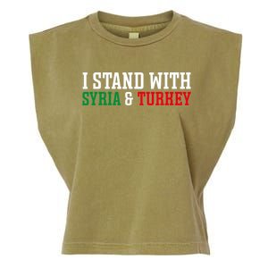 Pray For Turkey Syria Earthquake Praying Caring Garment-Dyed Women's Muscle Tee