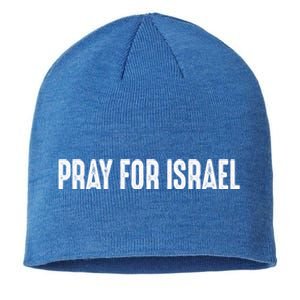 Pray For The Peace Of Jerusalem & Pray For Israel Pro Jewish Sustainable Beanie