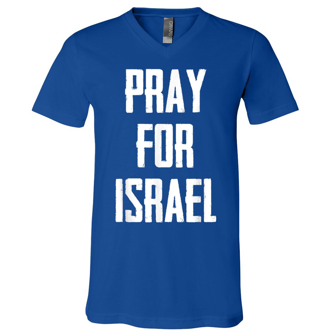 Pray For The Peace Of Jerusalem & Pray For Israel Pro Jewish V-Neck T-Shirt